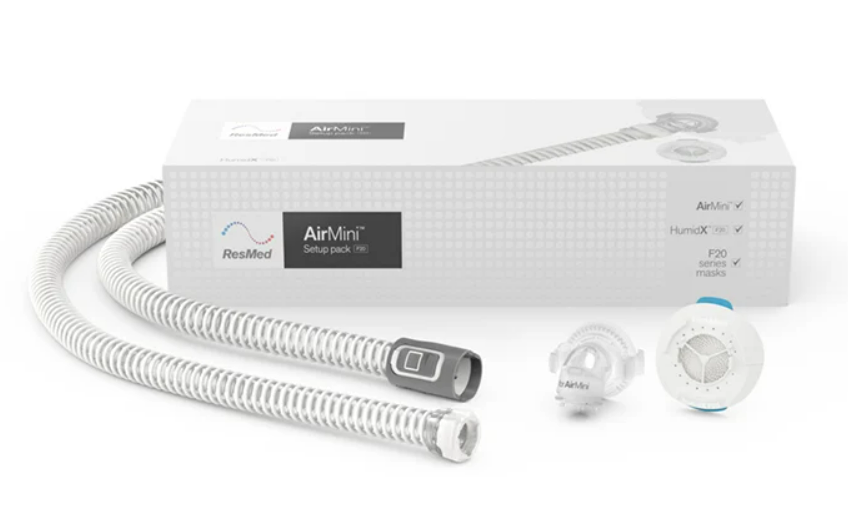 Paquete Manguera AirMini  y Codo para Mascarilla F30 - Mercado CPAP México. Distribuidor Oficial ResMed.
